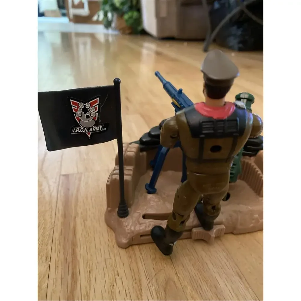 1994 GI Joe Sgt Savage Enemy Battle Bunker Cyborg General Blitz near complete